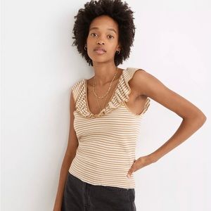 Madewell Belhaven Ruffle Sweater Tank